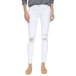 L’agence Chantal Low Rise Skinny Jeans in Blanc (white)